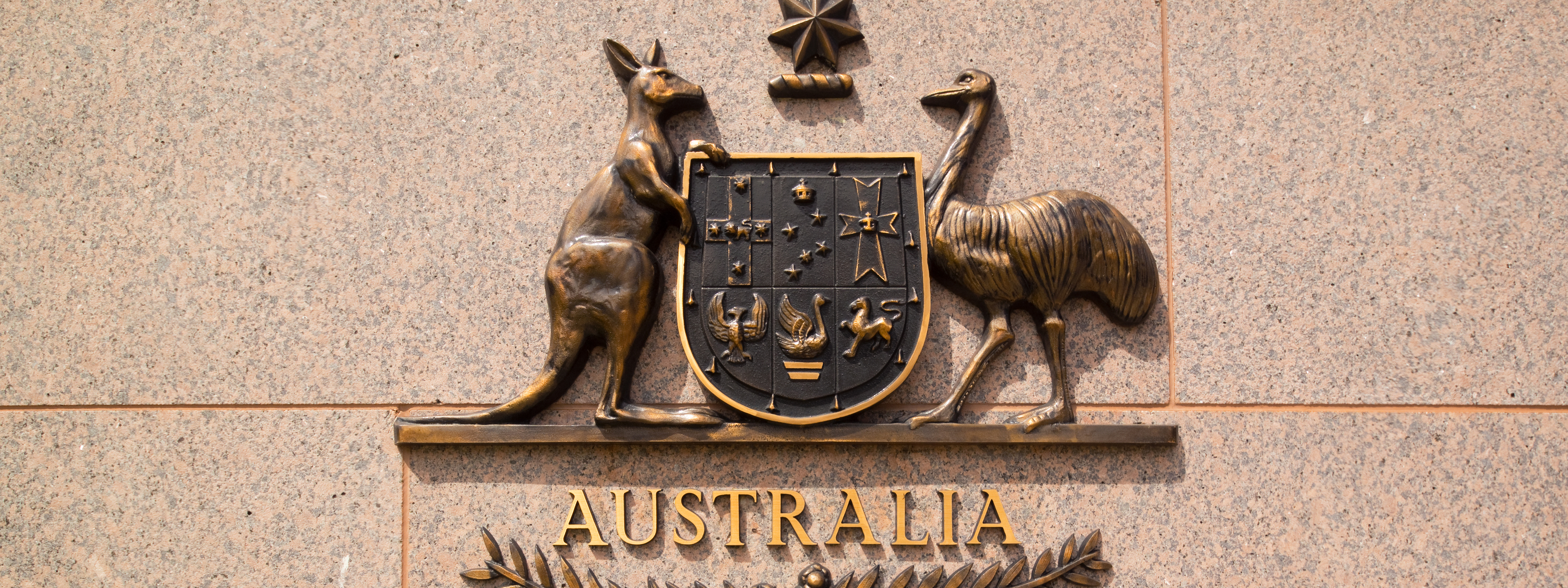 Monument sign on The Treasury, Australia