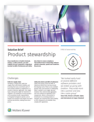 Solution Brief Product Stewardship