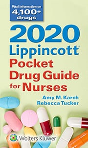2020 Lippincott Pocket Drug Guide for Nurses book cover