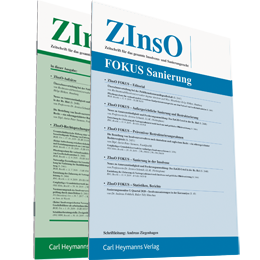 ZInsO - Zeitschrift für das gesamte Insolvenz- und Sanierungsrecht