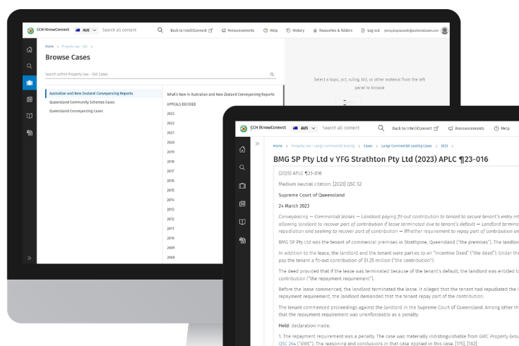 CCH iKnowConnect - Property Law Qld - 3