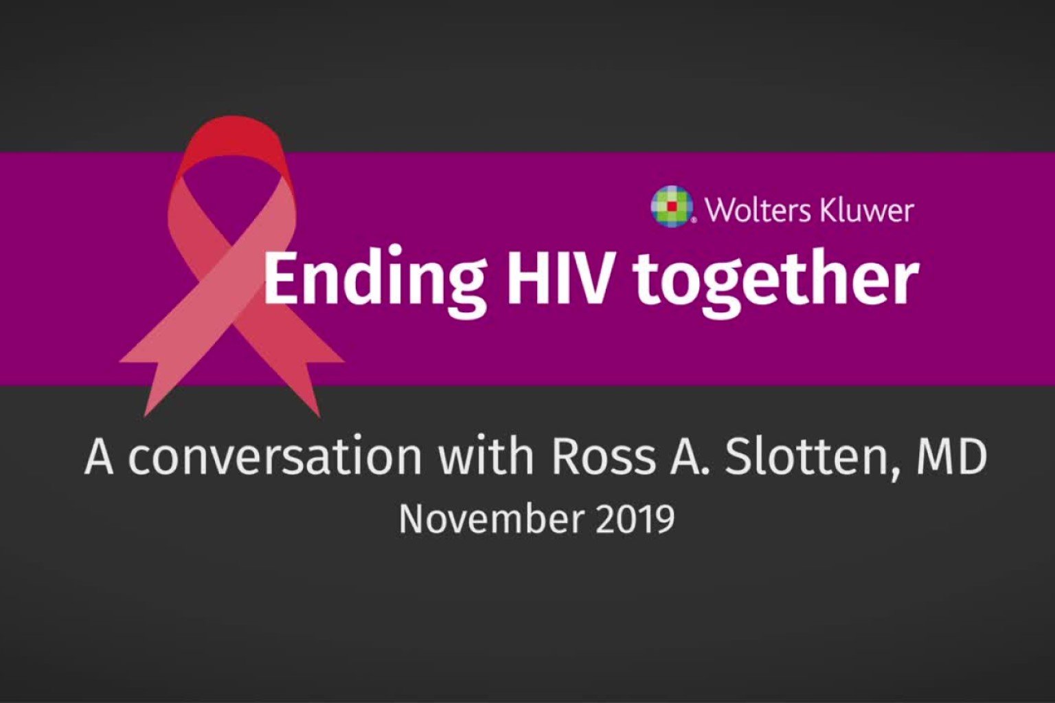 video screen - ending HIV together