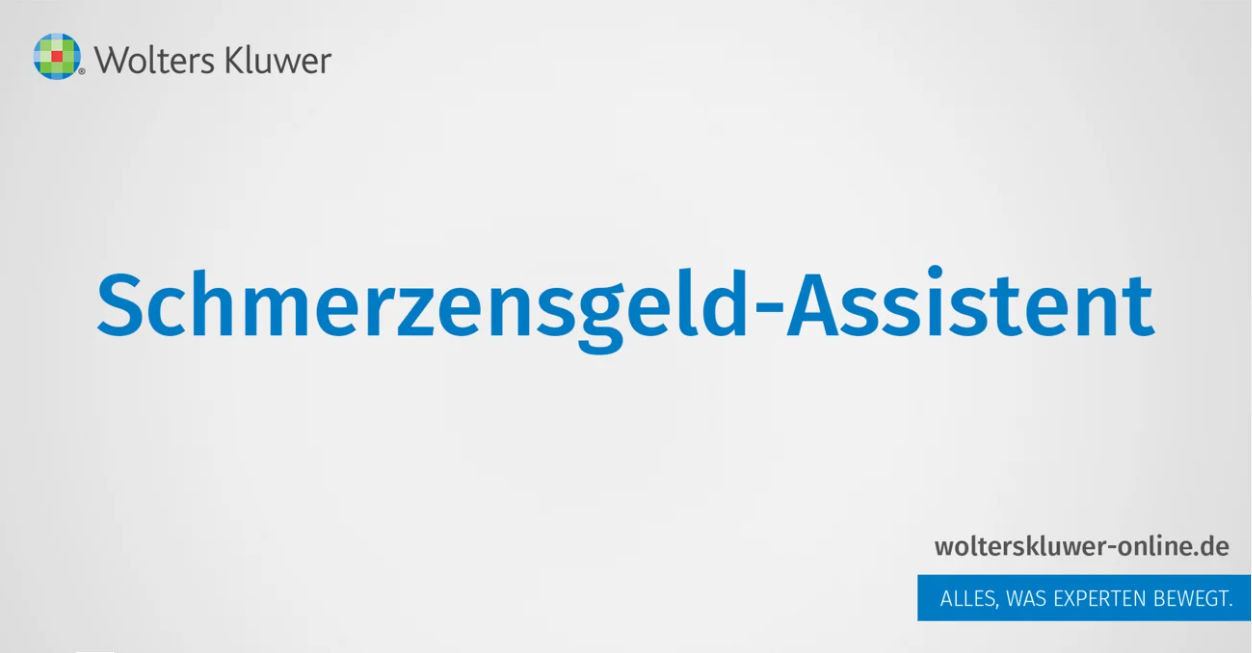 Schmerzensgeld-Assistent