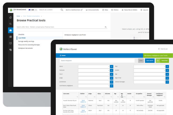 CCH iKnowConnect - Torts - workers comp - 3