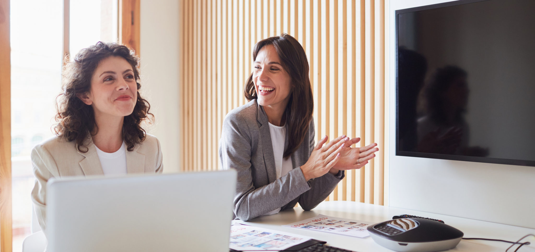 women working at computers