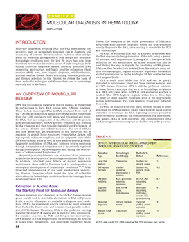 Screenshot of first page of chapter four from Wintrobe's Clinical Hematology