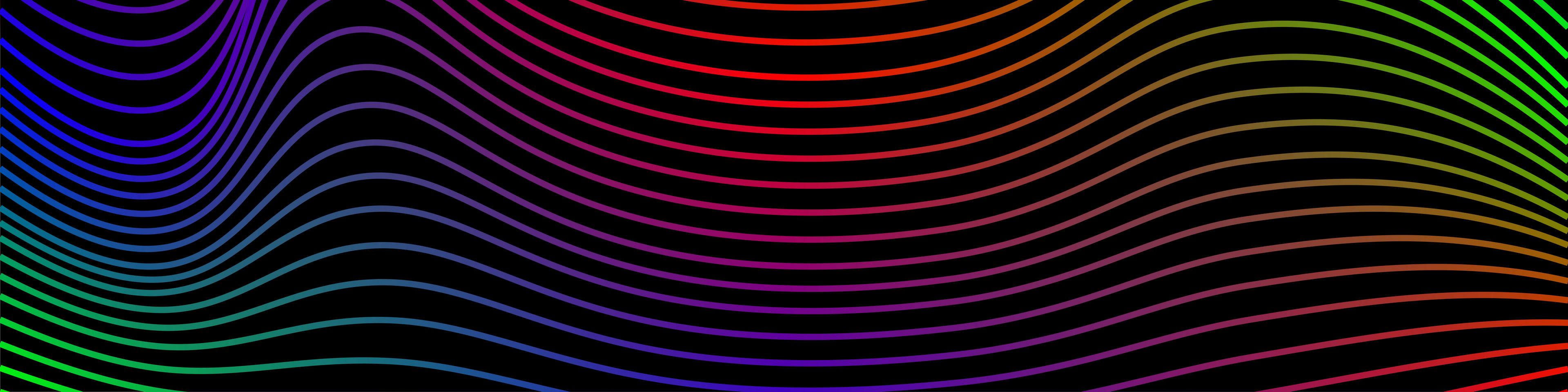 Rainbow wave gradient