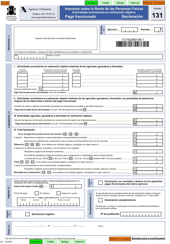 modelo-131 que es y para que sirve 