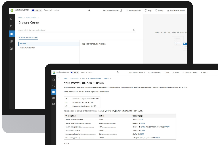 CCH iKnowConnect - Superannuation Cases - NZ - 1