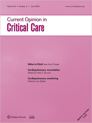 Current Opinion in Critical Care cover