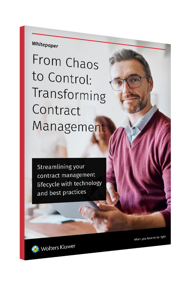cover image of Contract Lifecycle Management whitepaper for CLD