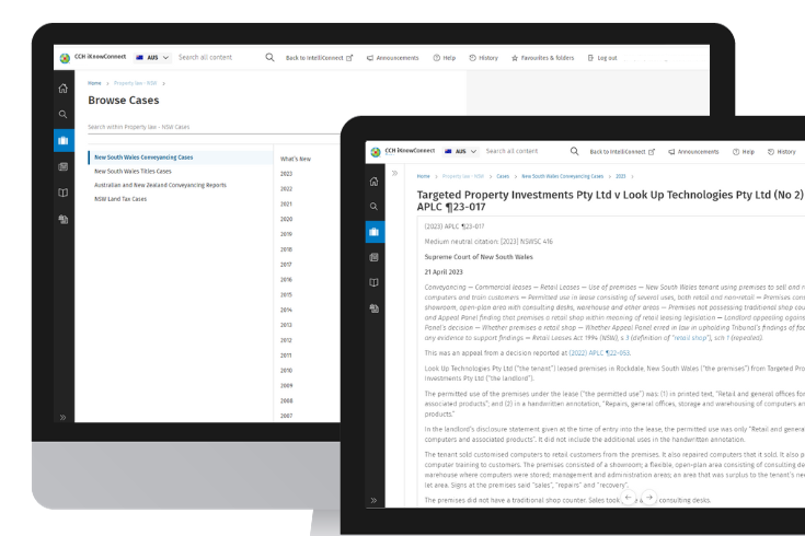 CCH iKnowConnect - Property Law NSW - 3