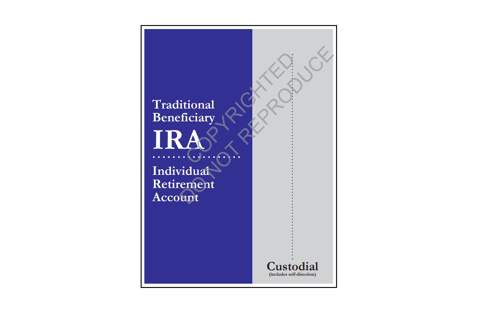 Traditional Beneficiary IRA Organizer - custodial sample