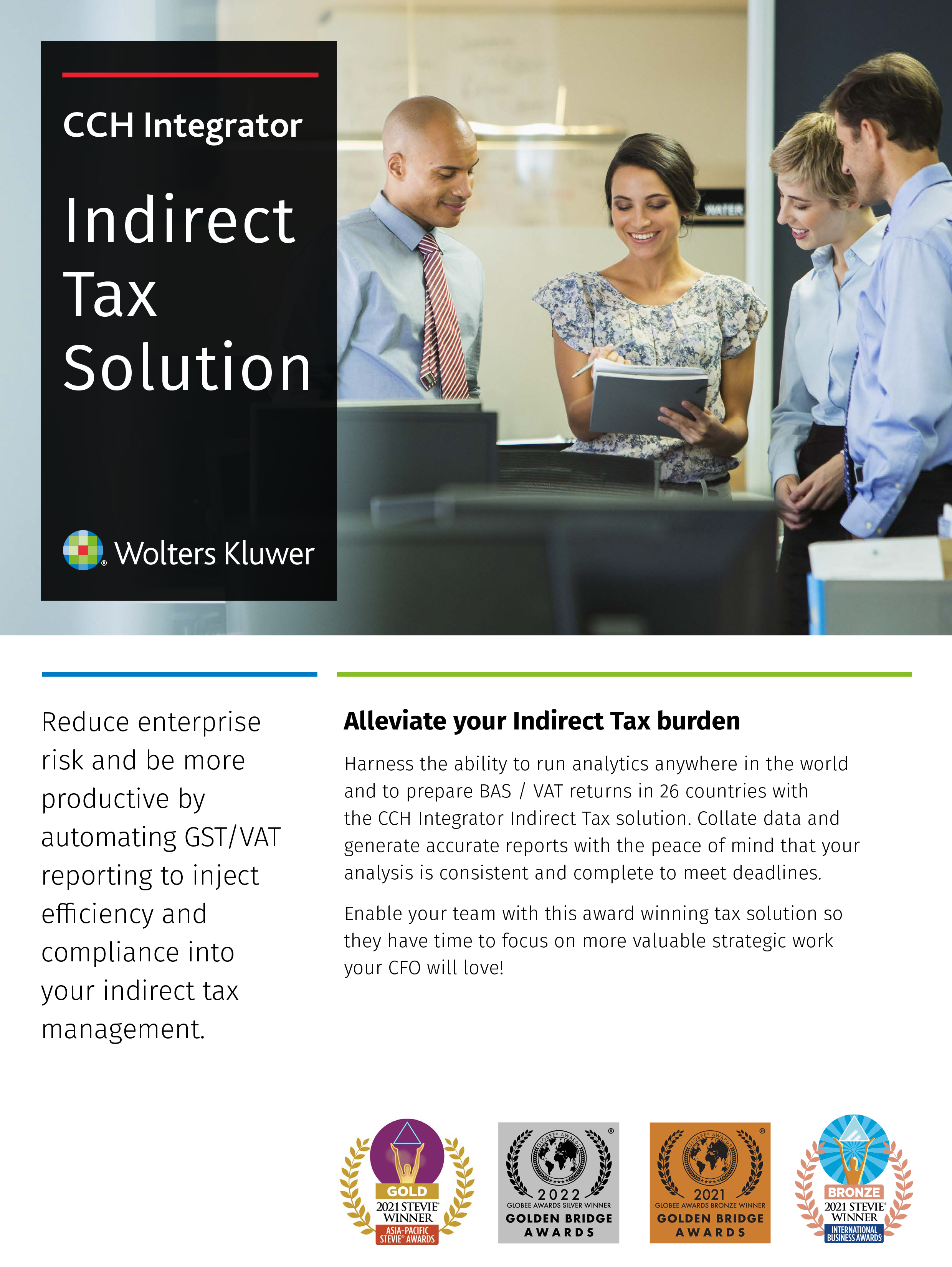 CCH Integrator Indirect Tax fact sheet cover