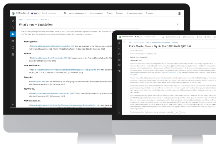 CCH iKnowConnect - Consumer Credit Law - 1