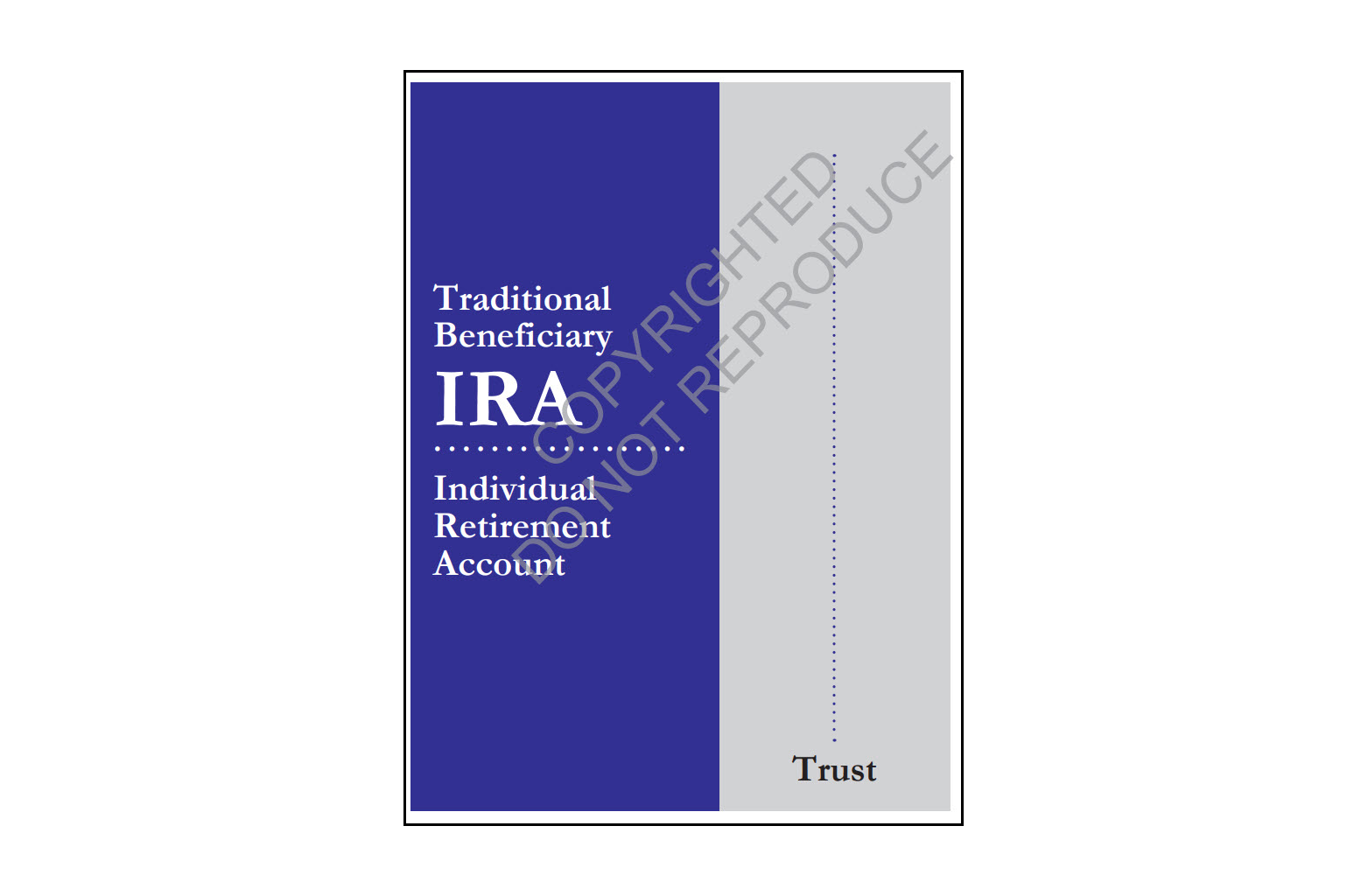 Traditional Beneficiary IRA Organizer - Trust sample