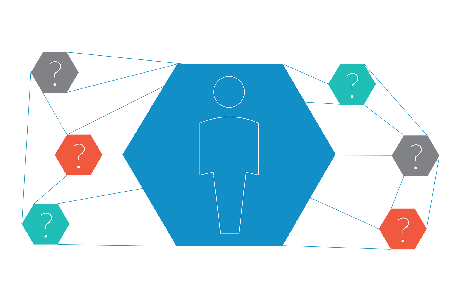 graphic of patient with questions