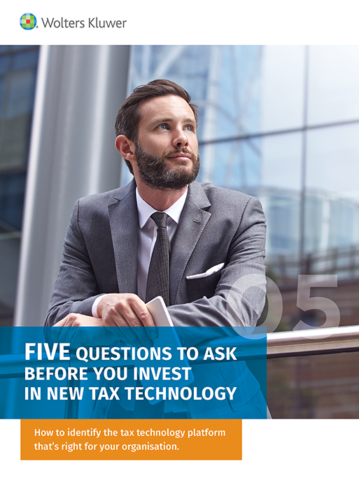 Cover Guide five key questions to ask about tax technology before investing in a new solution