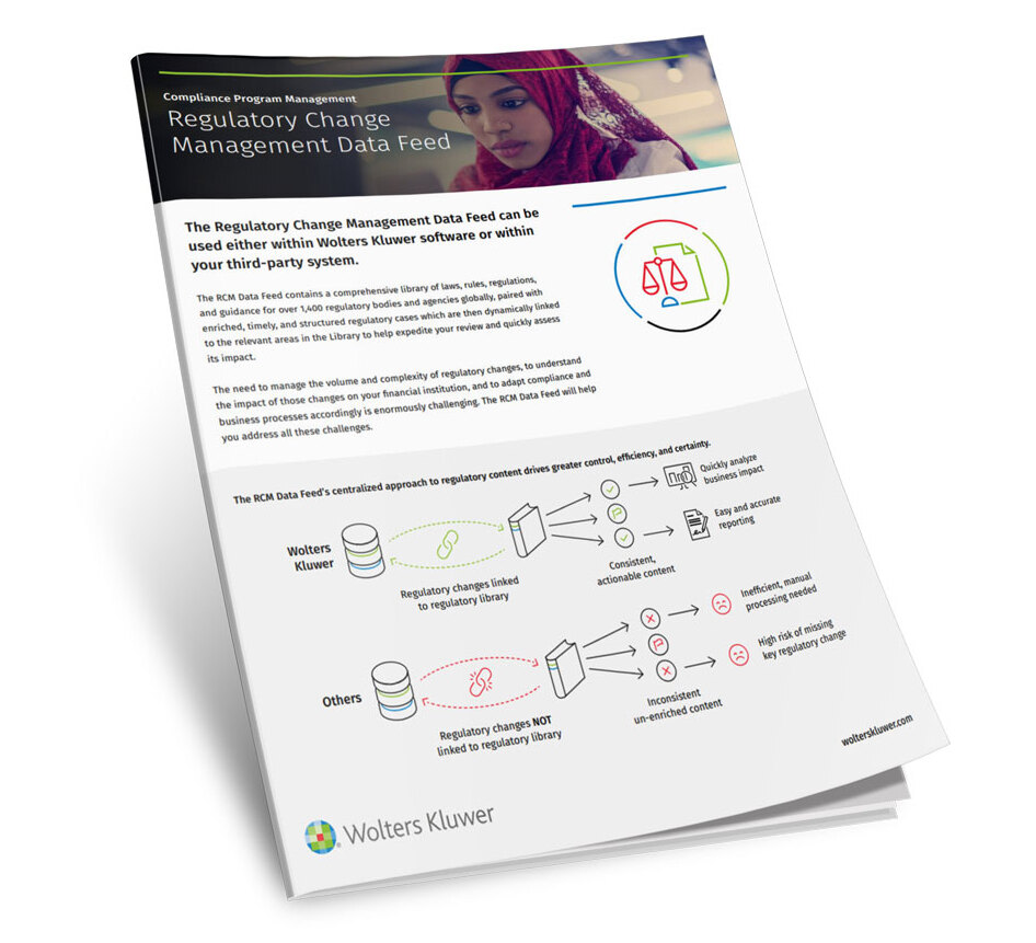 Regulatory Change Management Data Feed