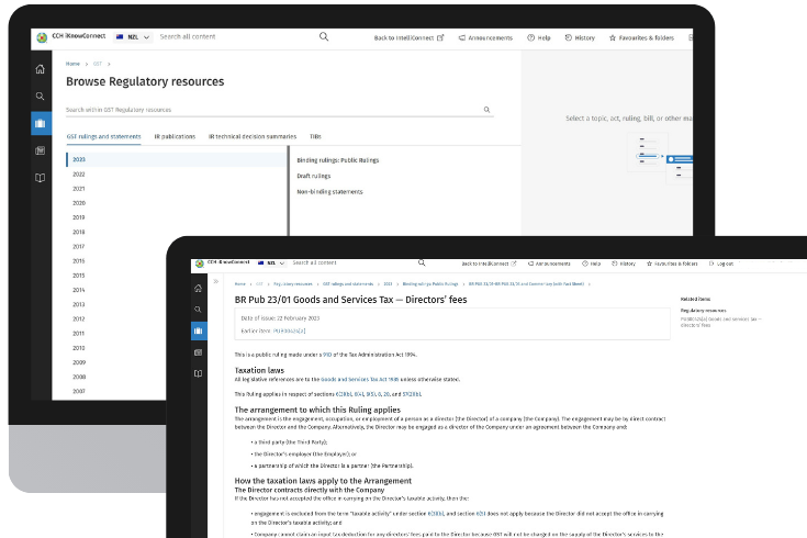 CCH iKnowConnect - GST Regulatory resources - NZ - 1