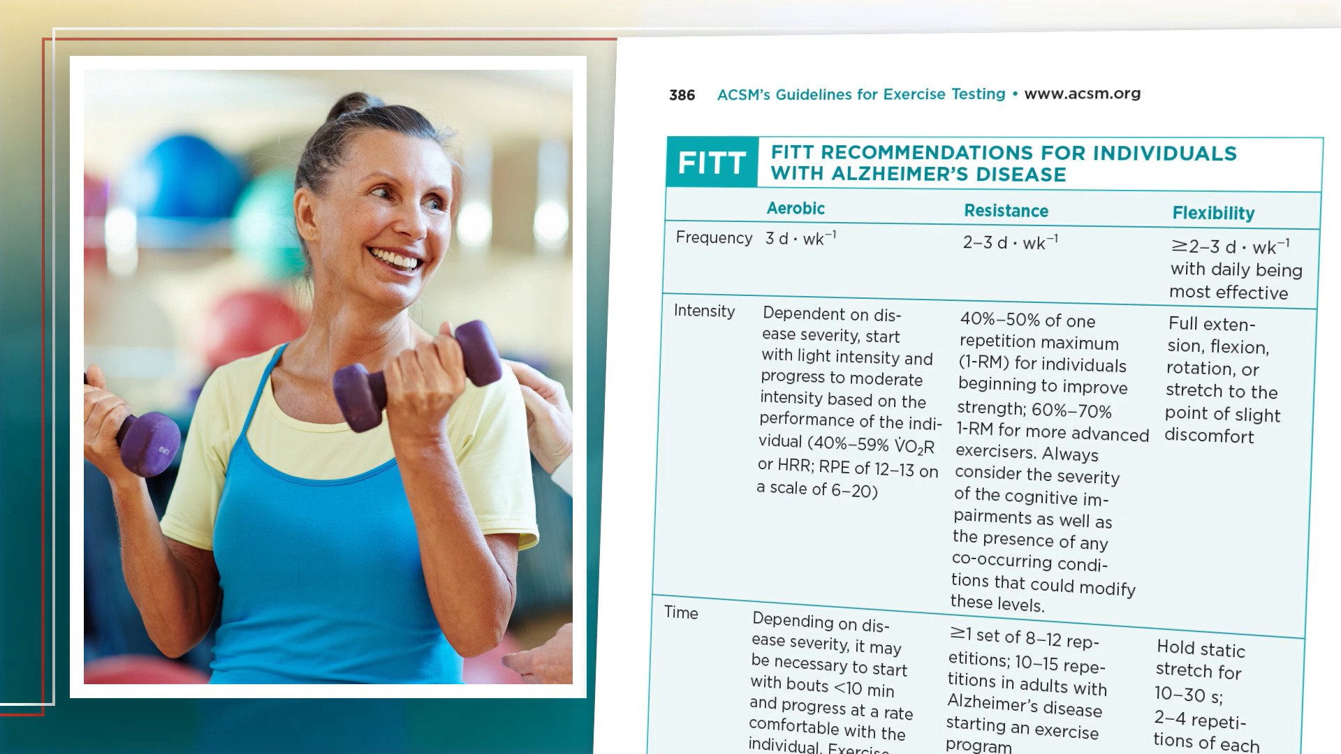 Screenshot of Brain Related updates to ACSM's Guidelines for Exercise Testing and Prescription, 11th Edition video