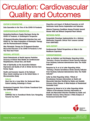 Circulation: Cardiovascular Quality and Outcomes cover