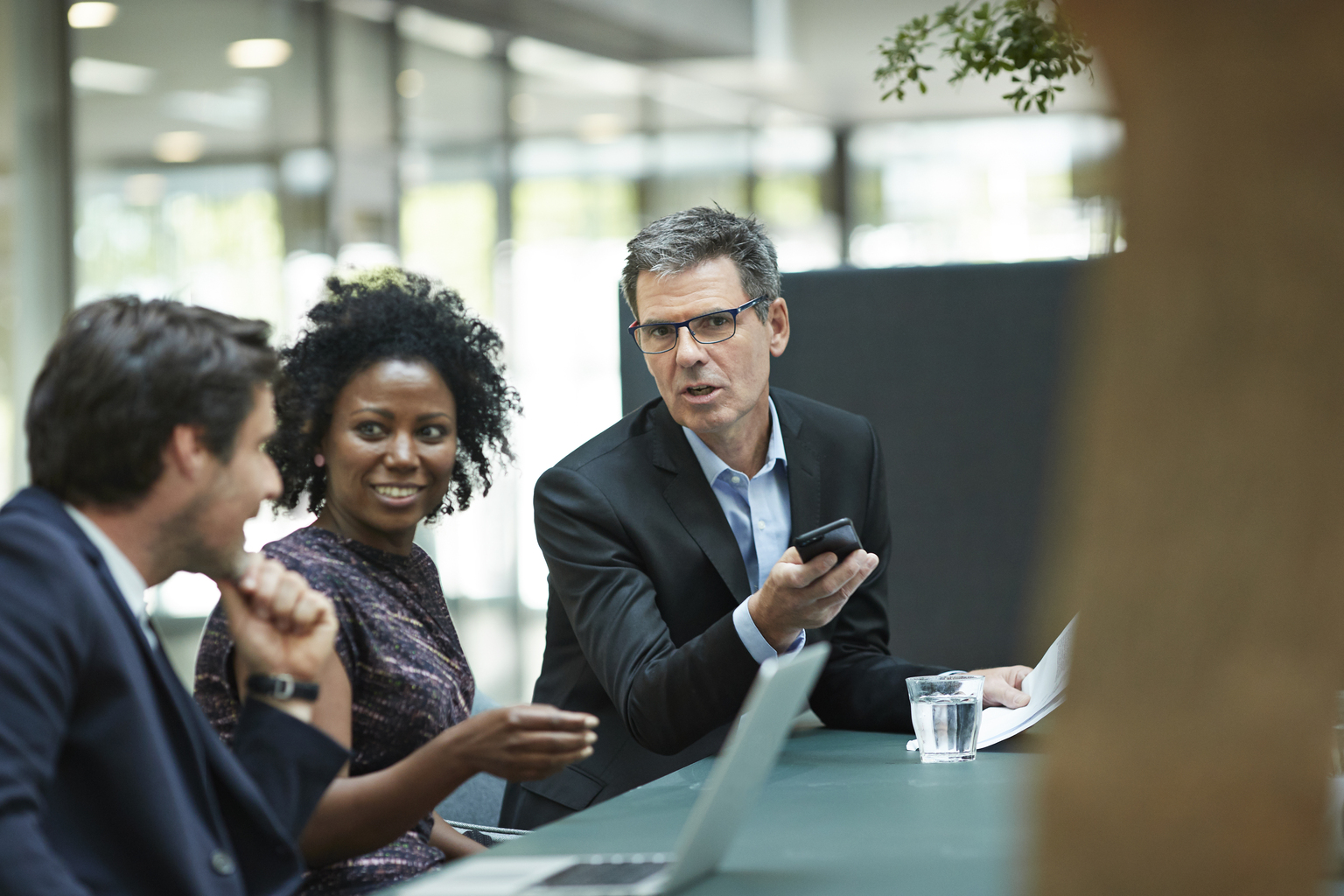 Group of people discussing