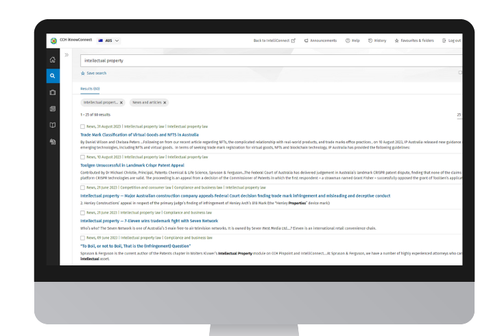 CCH iKnowConnect - Intellectual Property Law - 4