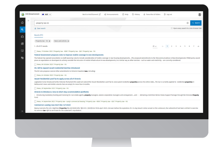 CCH iKnowConnect - Property Law Vic - 4