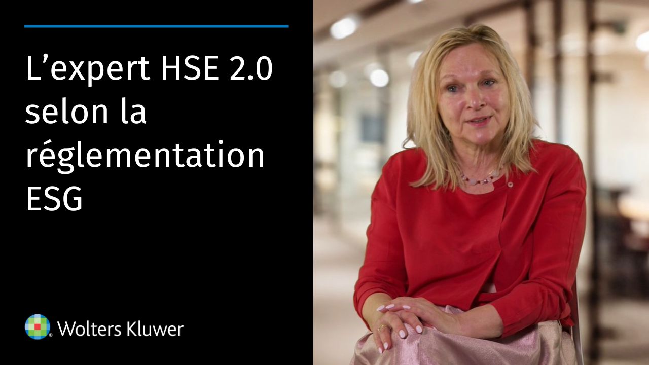 <p>Video : L&rsquo;expert HSE 2.0 selon la r&eacute;glementation ESG - Hildegard Deweerdt</p>