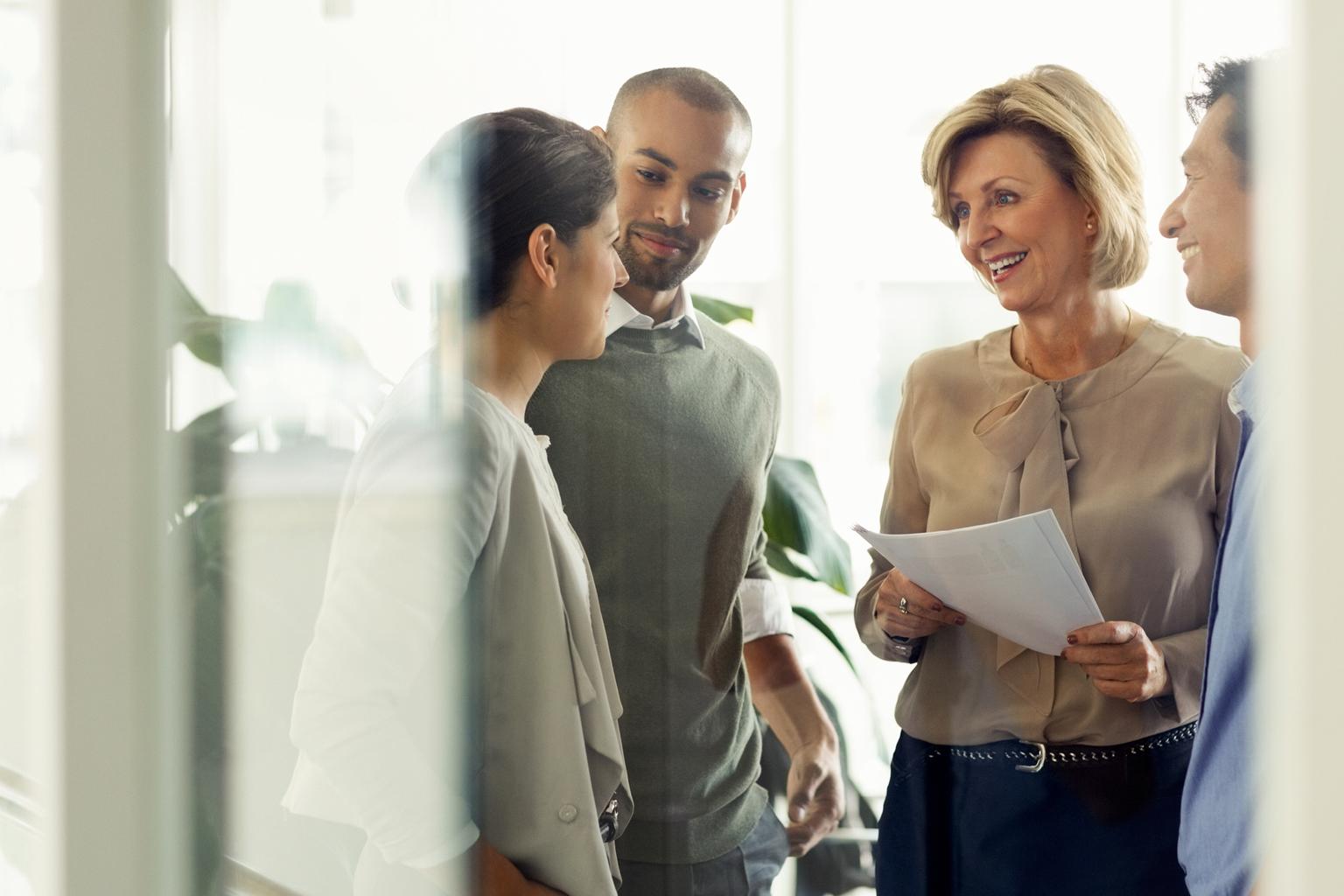 Collega's in gesprek