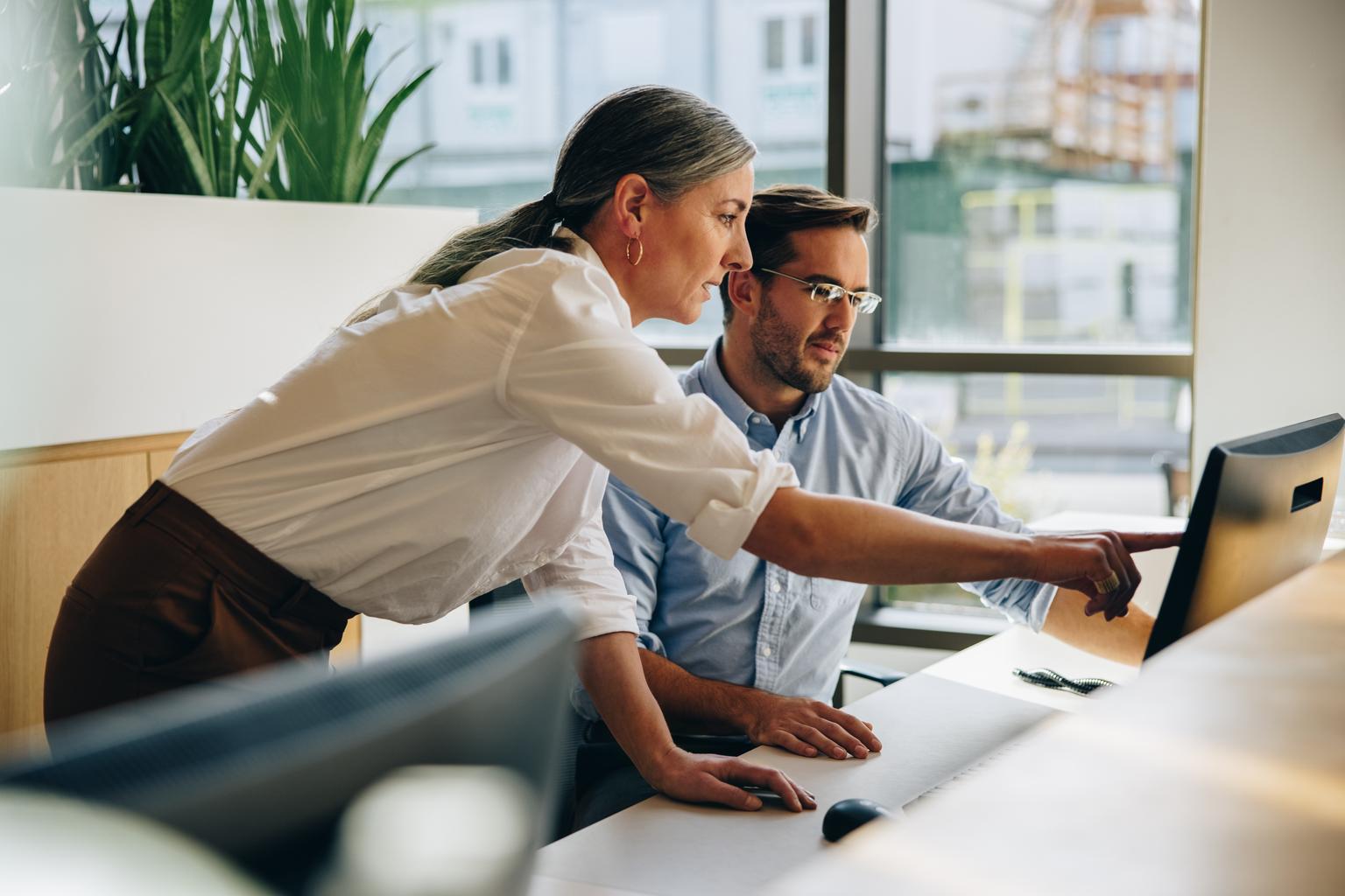 Business people working together in office