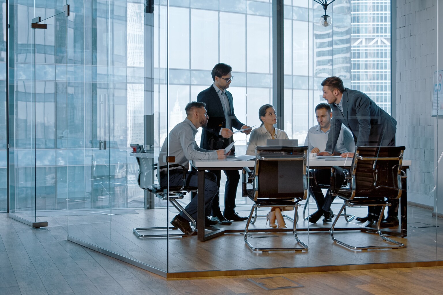 Business people discussing in a meeting