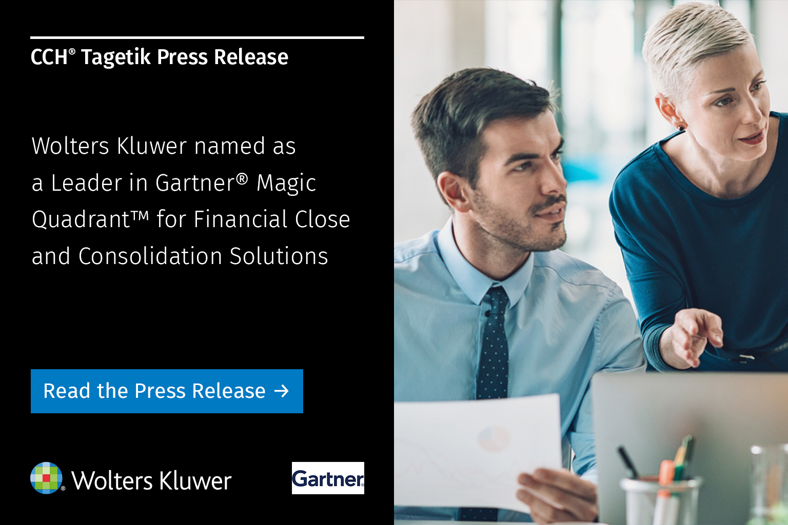 Wolters Kluwer Named As A Leader In Gartner® Magic Quadrant™ For Financial Close And 