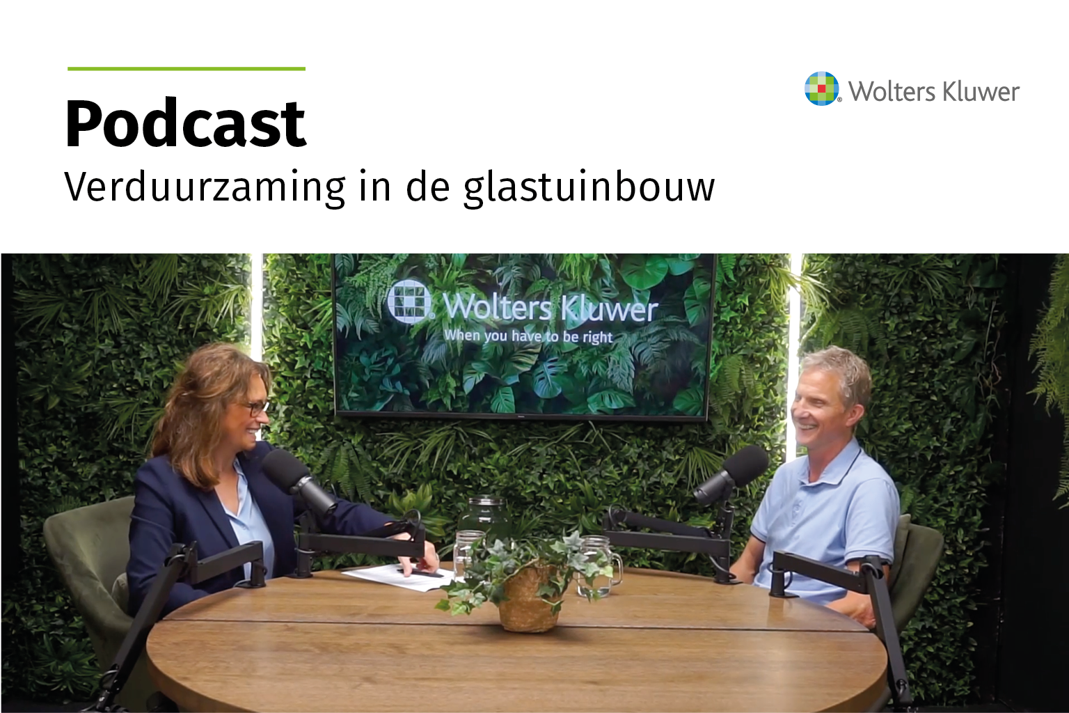 Poster podcast Verduurzaming en Innovatie in de glastuinbouw