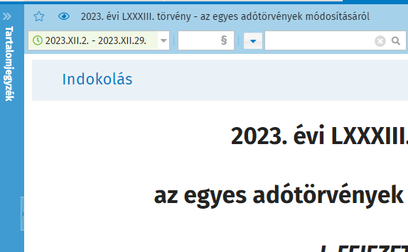 Jogtár november - adótörvény módosítás.png