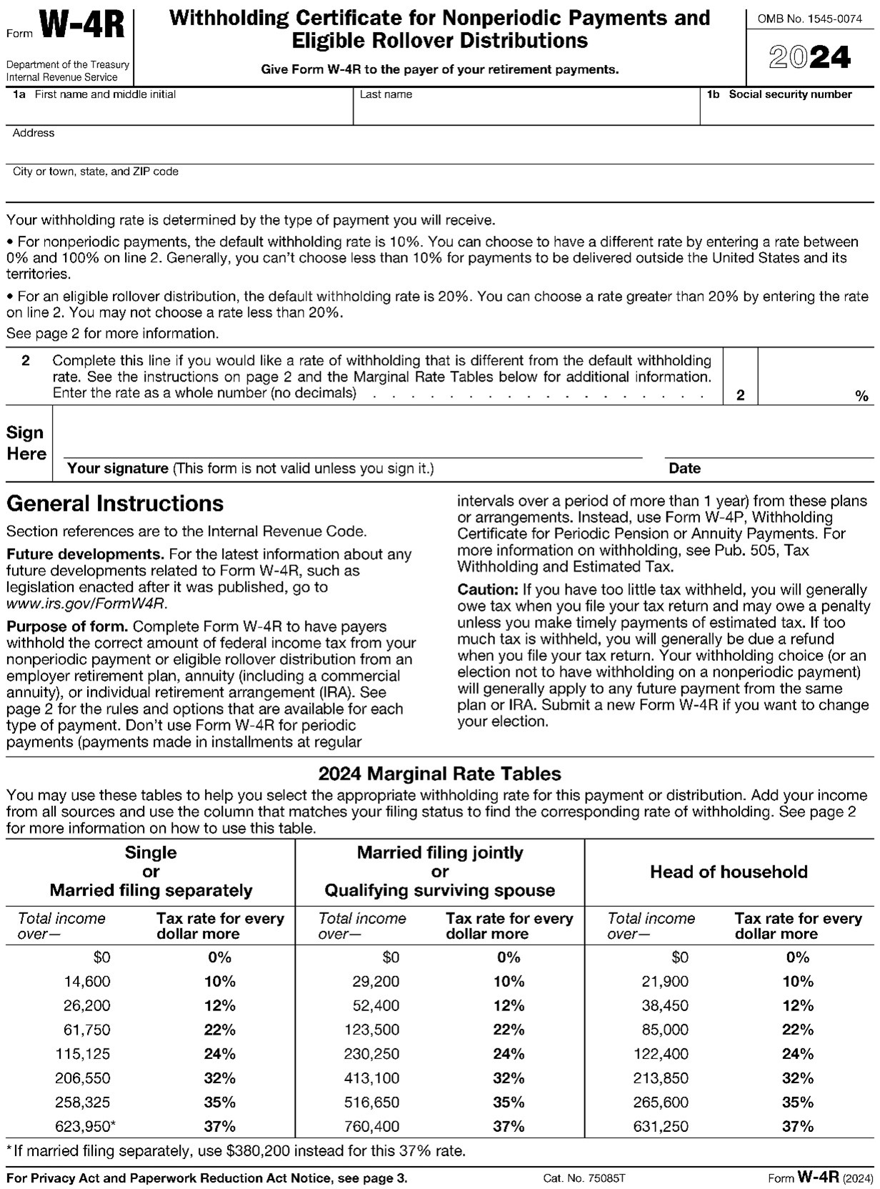 Irs W4 Form 2024 Printable Pdf Val Libbie