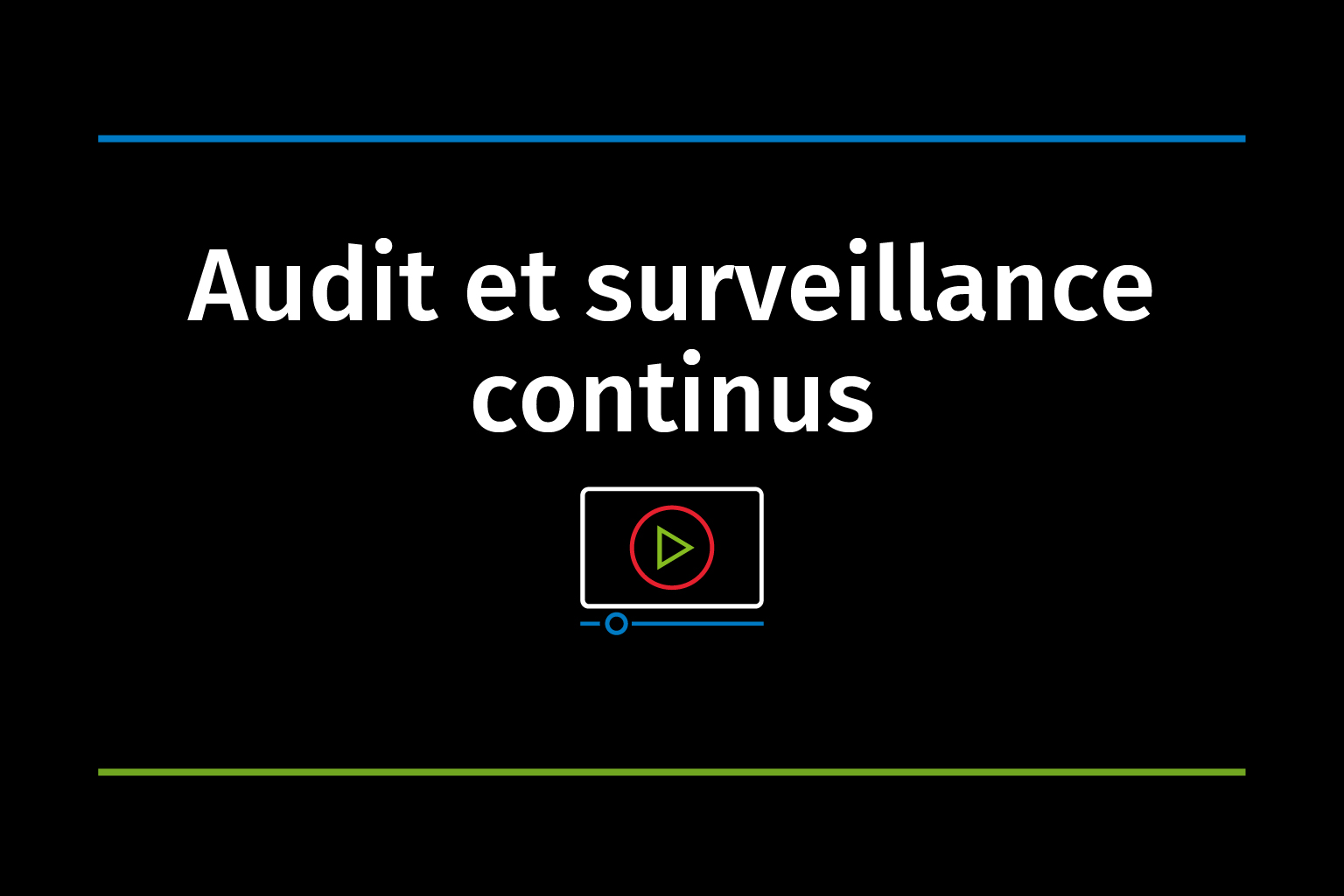 Video Vignette Audit et surveillance continus