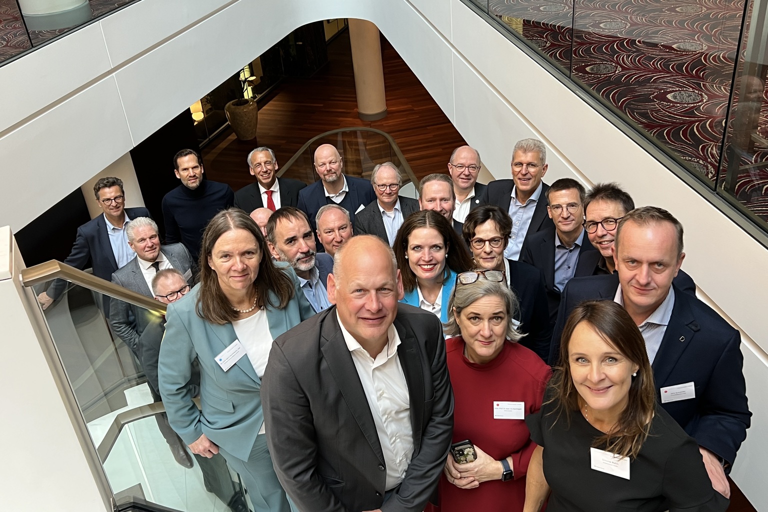 Group of mix female and male business people at conference 