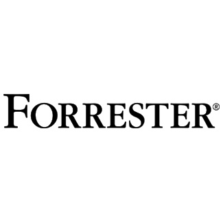Forrester Black and white logo
