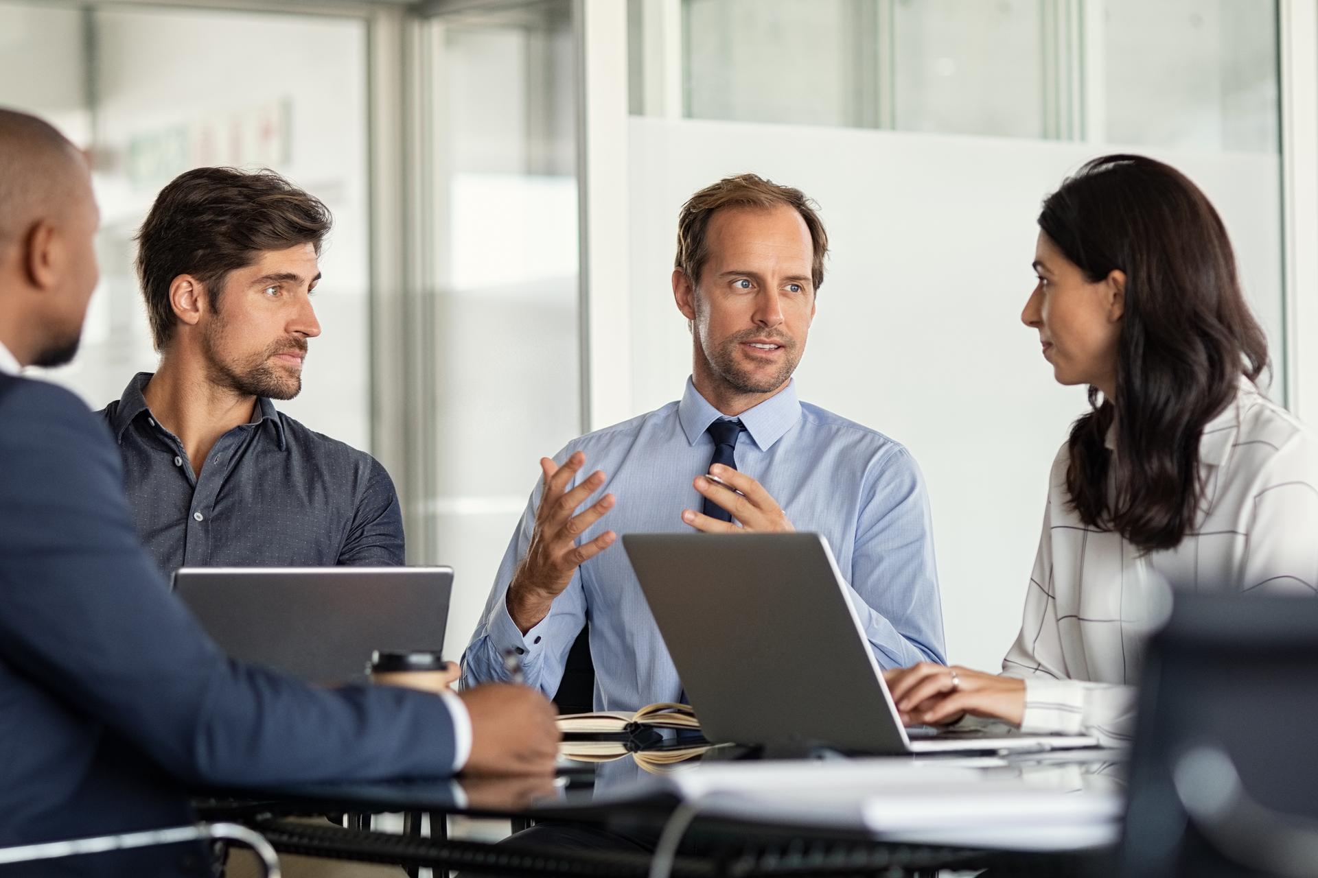 a team working on regulatory change