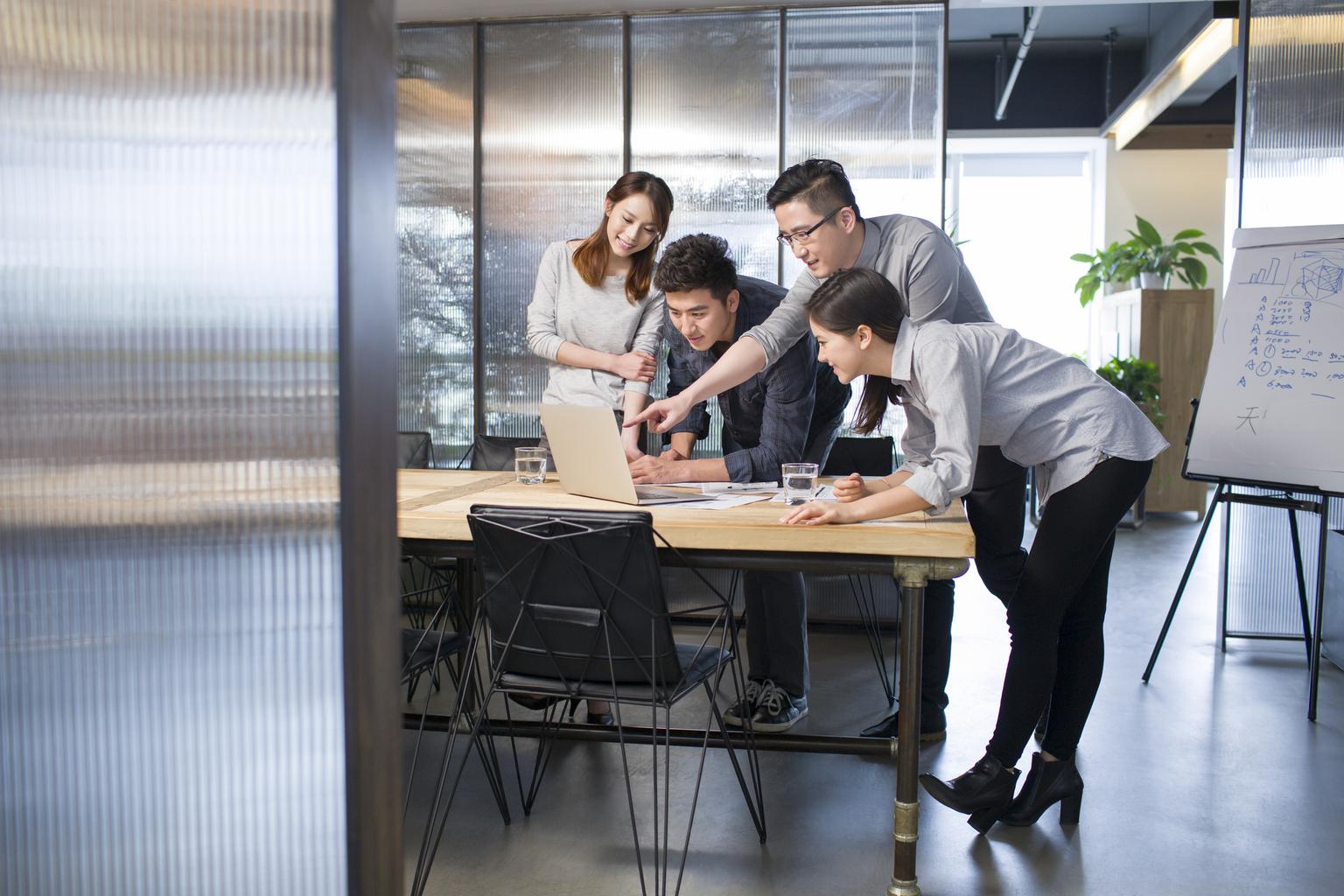 Young professionals at the office