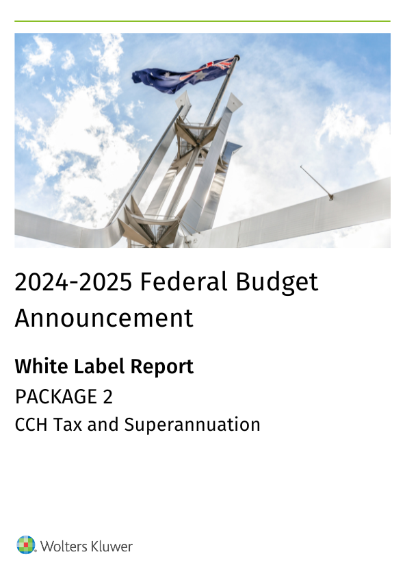 WK Federal Budget 2024-2025 Reports Package 2