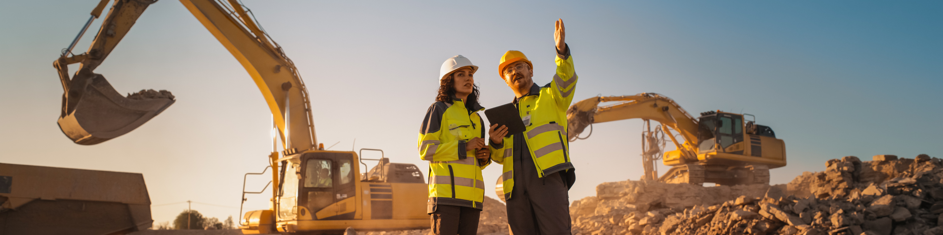 construction supervisors on a construction site