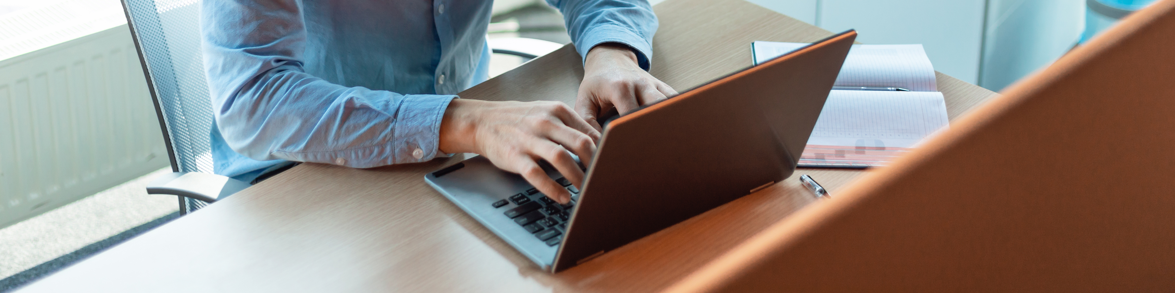 Man working on computer