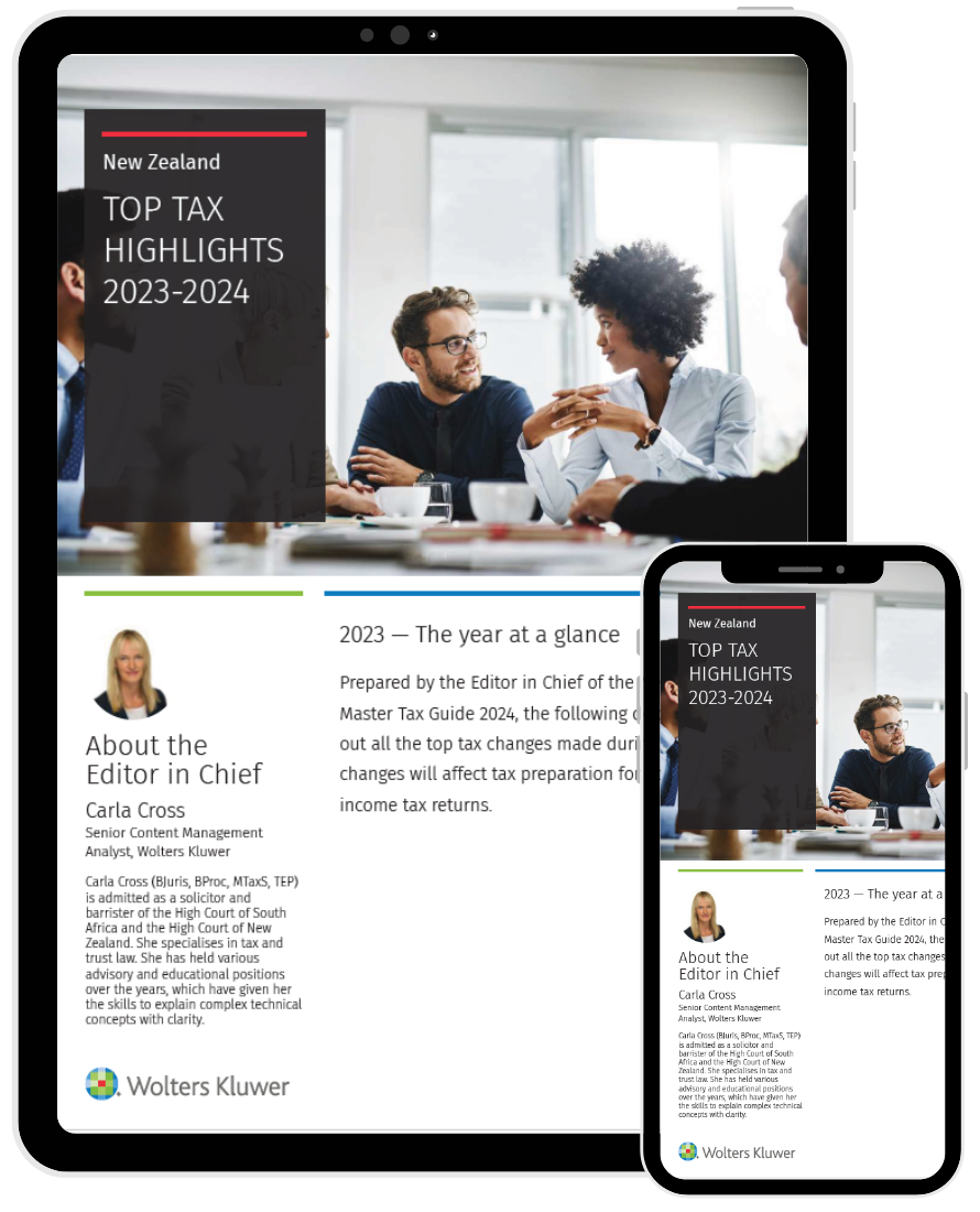 NZ Top Tax Highlights eBook cover