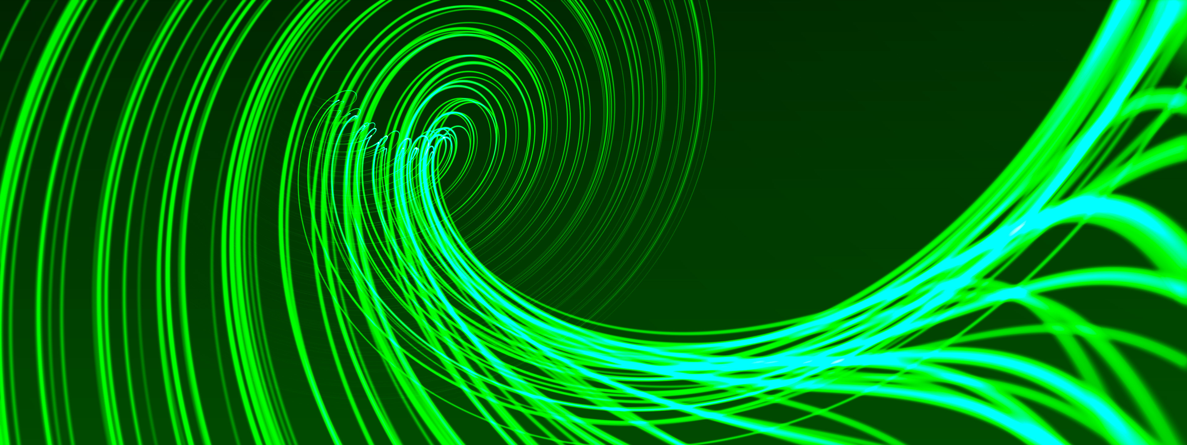 Green Abstract Swirl