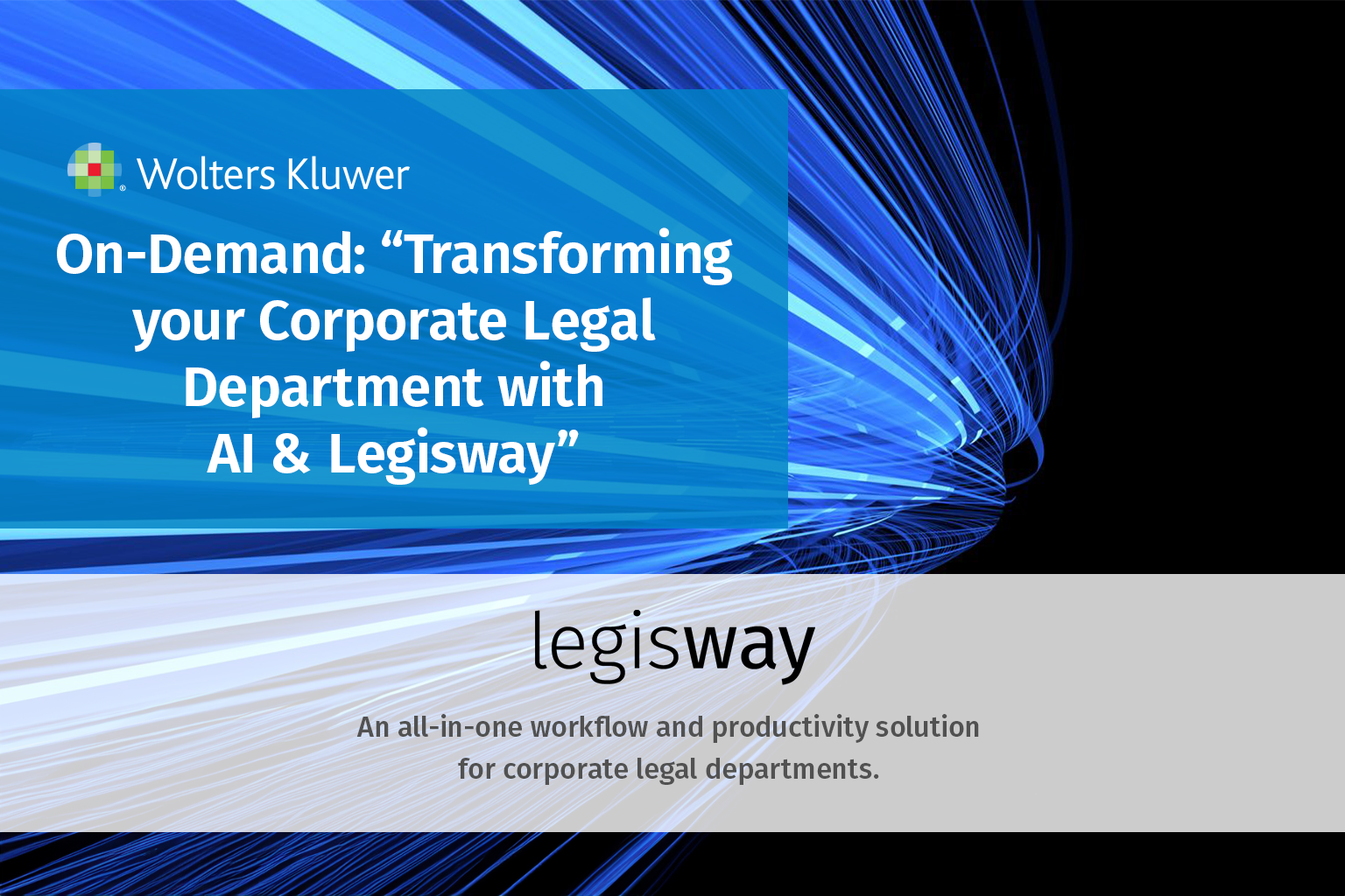 Webinar_Transforming Your Corporate Legal Department with AI and Legisway