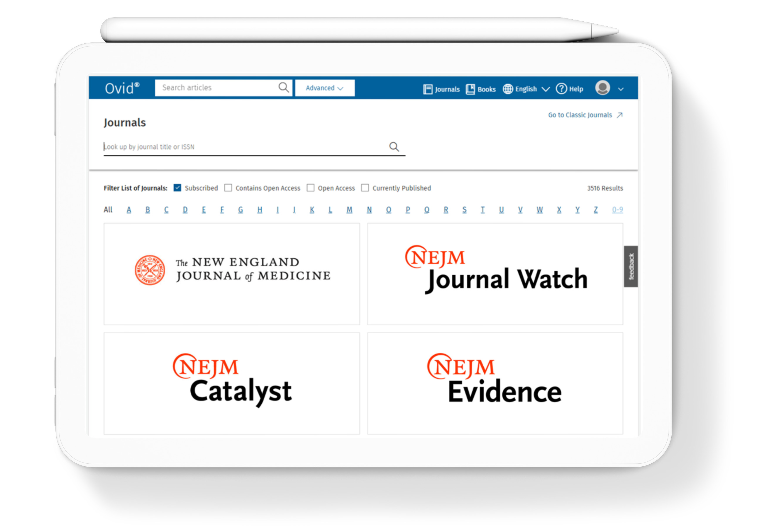 NEJM Group Content on Ovid