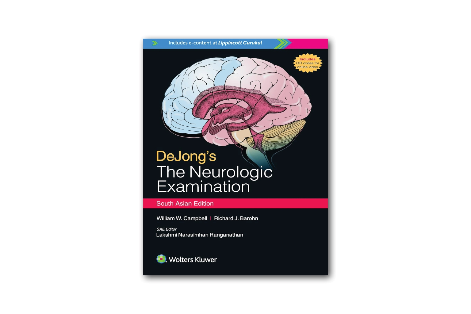 DeJong's The Neurologic Examination South Asian Edition e-content book cover.